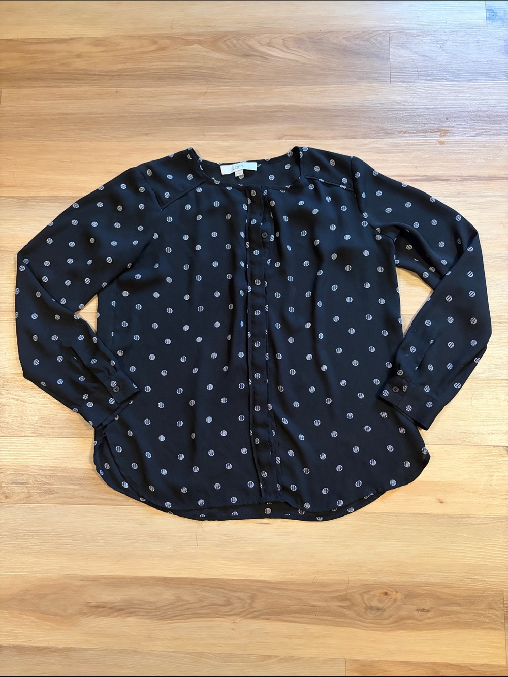 Loft Black Blouse